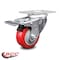 Service Caster 3.5 Inch Red Polyurethane Wheel Swivel Top Plate Caster with Total Lock Brake SCC-TTL20S3514-PPUB-RED - alternate 5